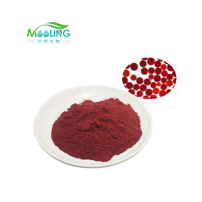 High Quality Natural Red Algae Haematococcus Pluvialis Extract Powder CAS 472-61-7