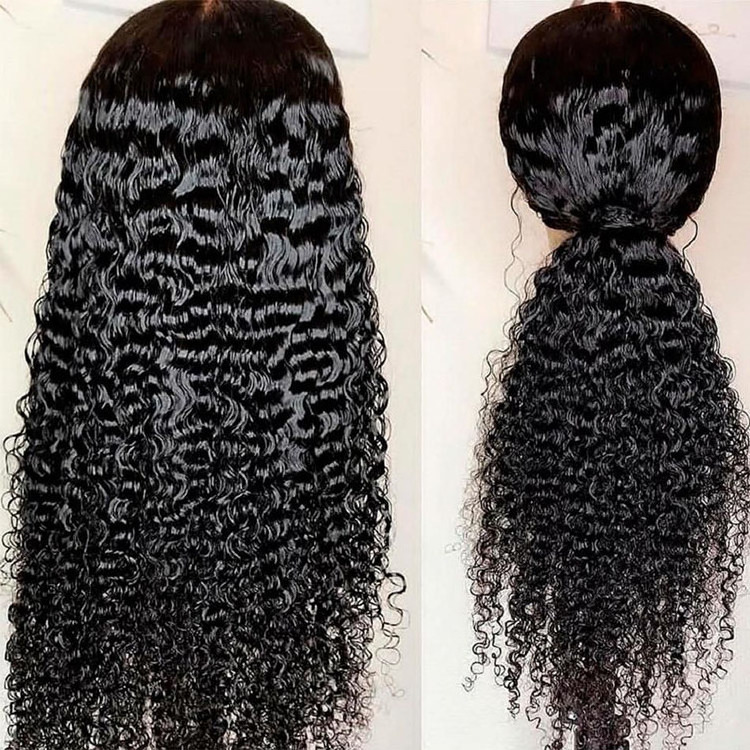 Hd Lace Wig Human Hair Transparent Lace Frontal Water Wave Wig 30 Inch 13*6 Lace Front Wig