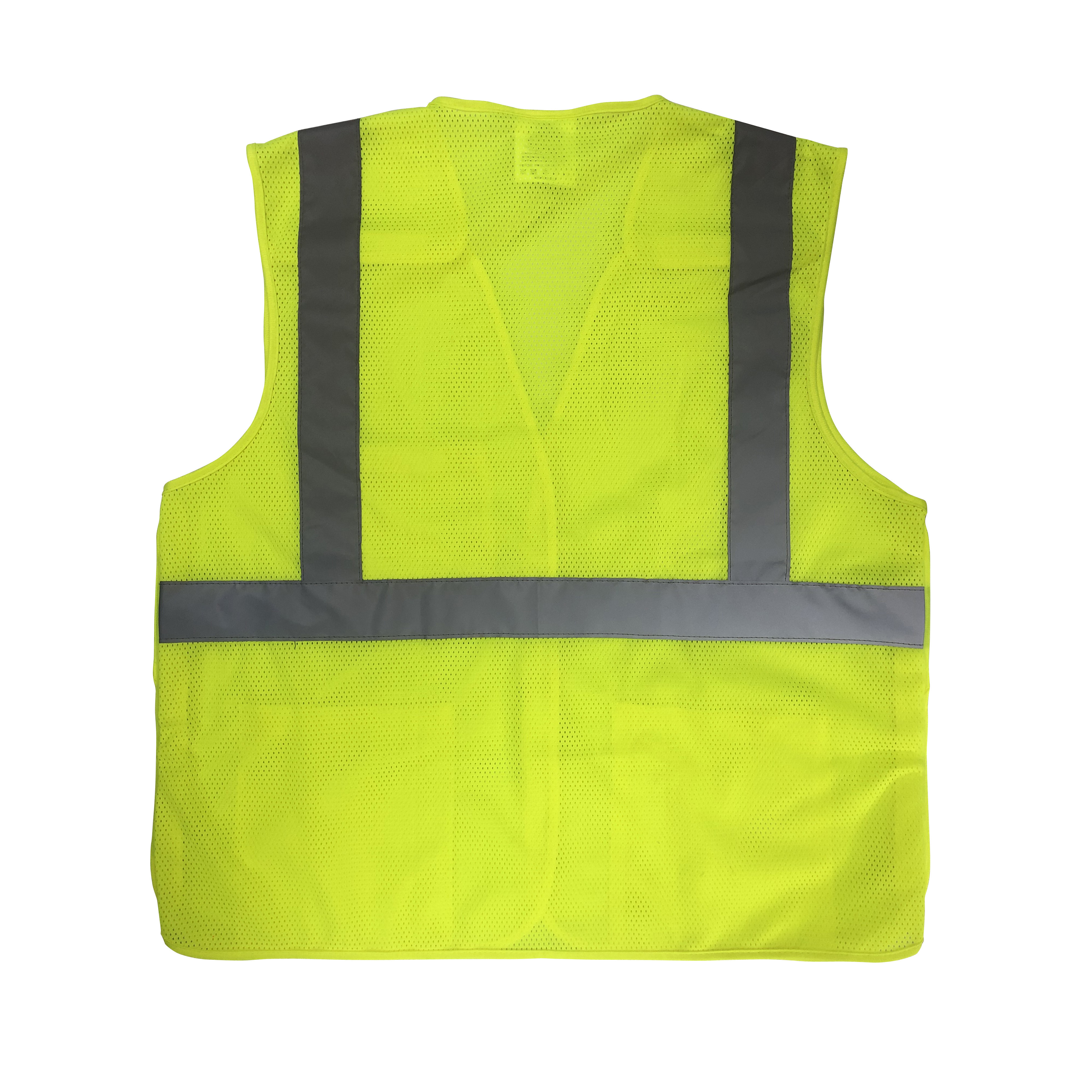 Hi Vis Reflective Logo Printed Safety Construction Geologist Polyester Mesh Foam Reflective Vest High Vis Vest 5 point breakaway