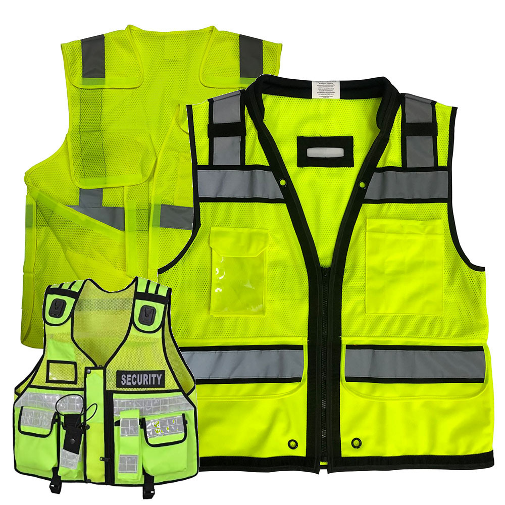 Safety Vest Construction Work Wear Shirts Reflective Shirt Custom Work Winter High Visibility Jacket Cycling Mesh Safety Vest B