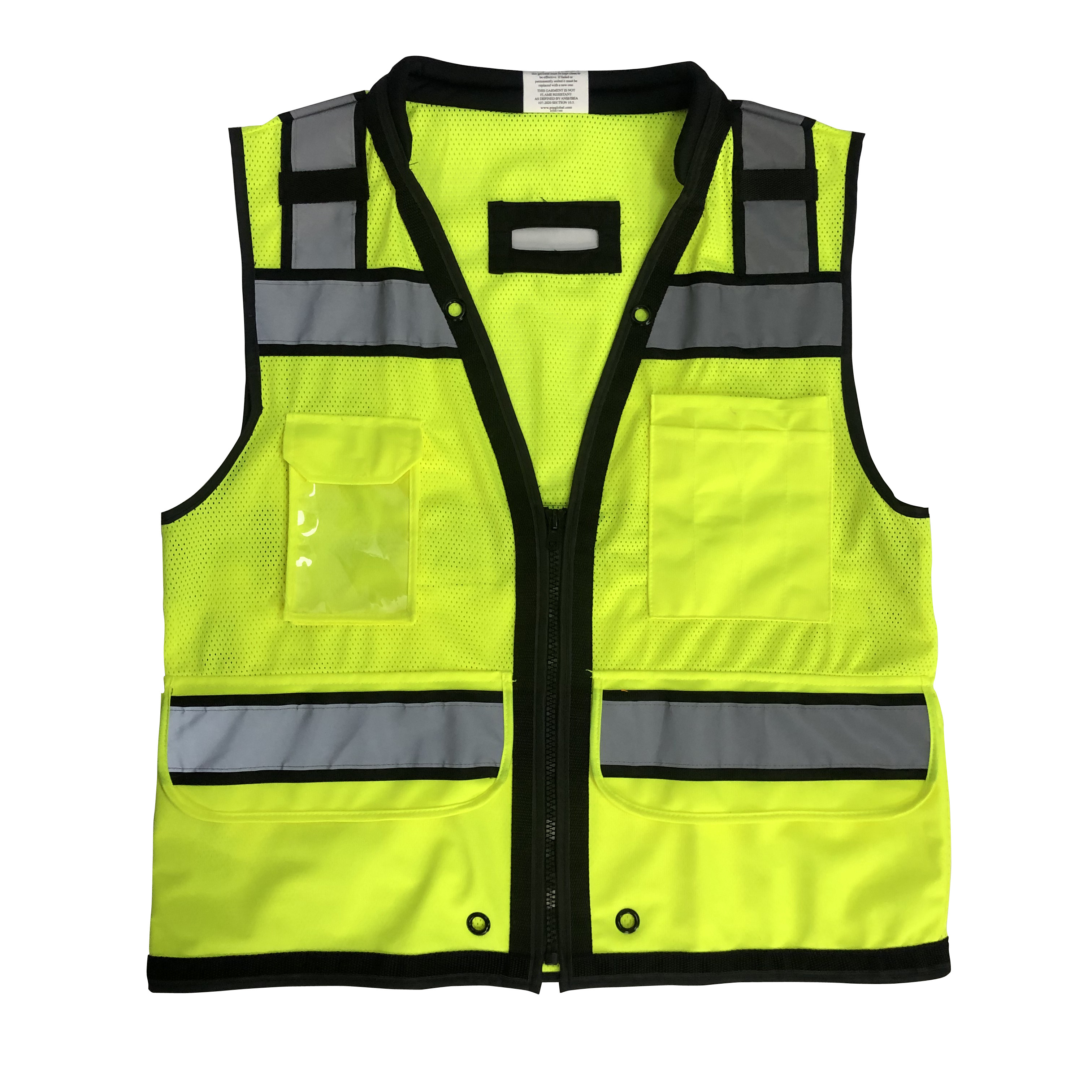 Safety Vest Construction Work Wear Shirts Reflective Shirt Custom Work Winter High Visibility Jacket Cycling Mesh Safety Vest B