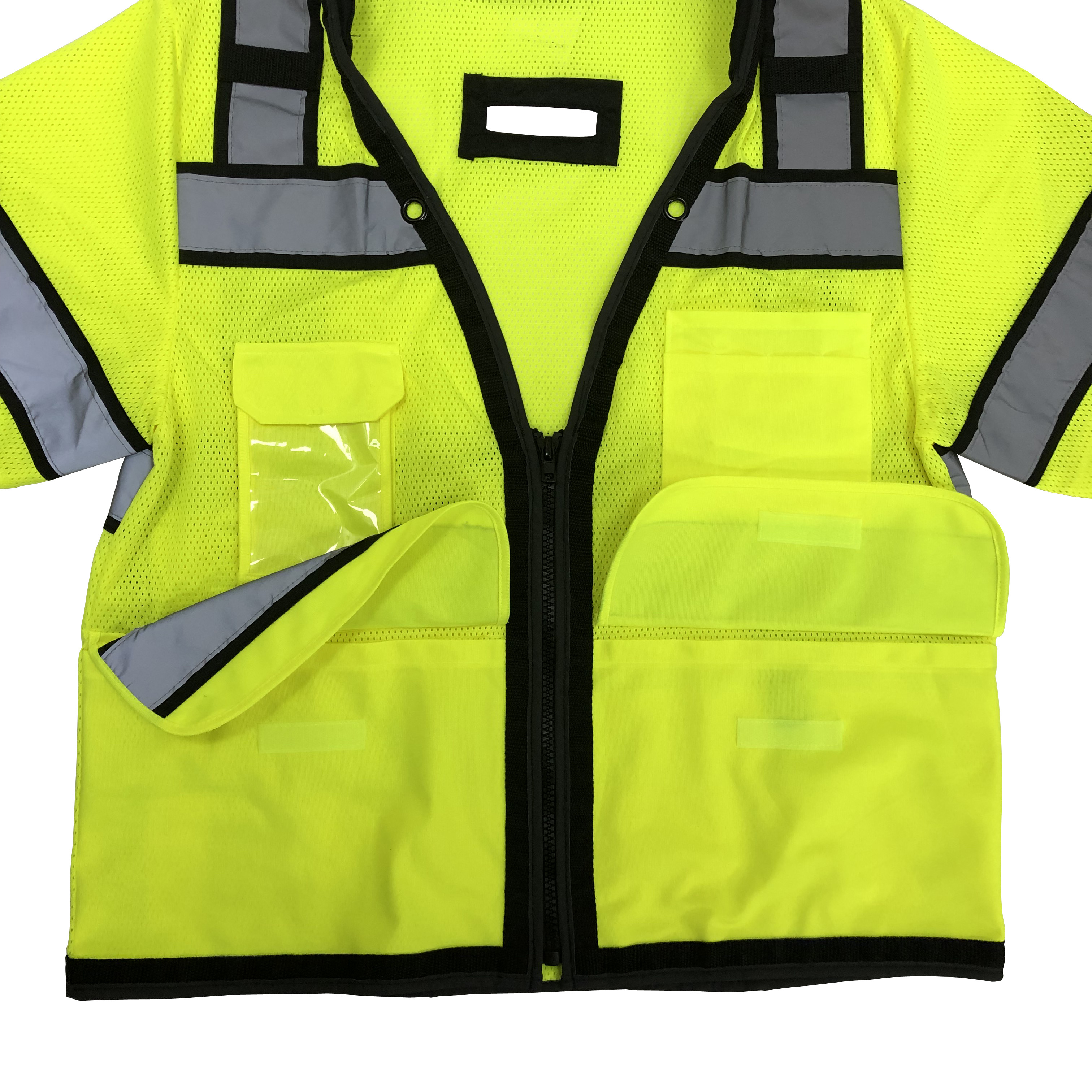 Hight Visibility Orange Fr Workwear Polo Shirts Short Sleeve Neon Safety Vest Ansi 2 Construction Reflective Workwear Shirt