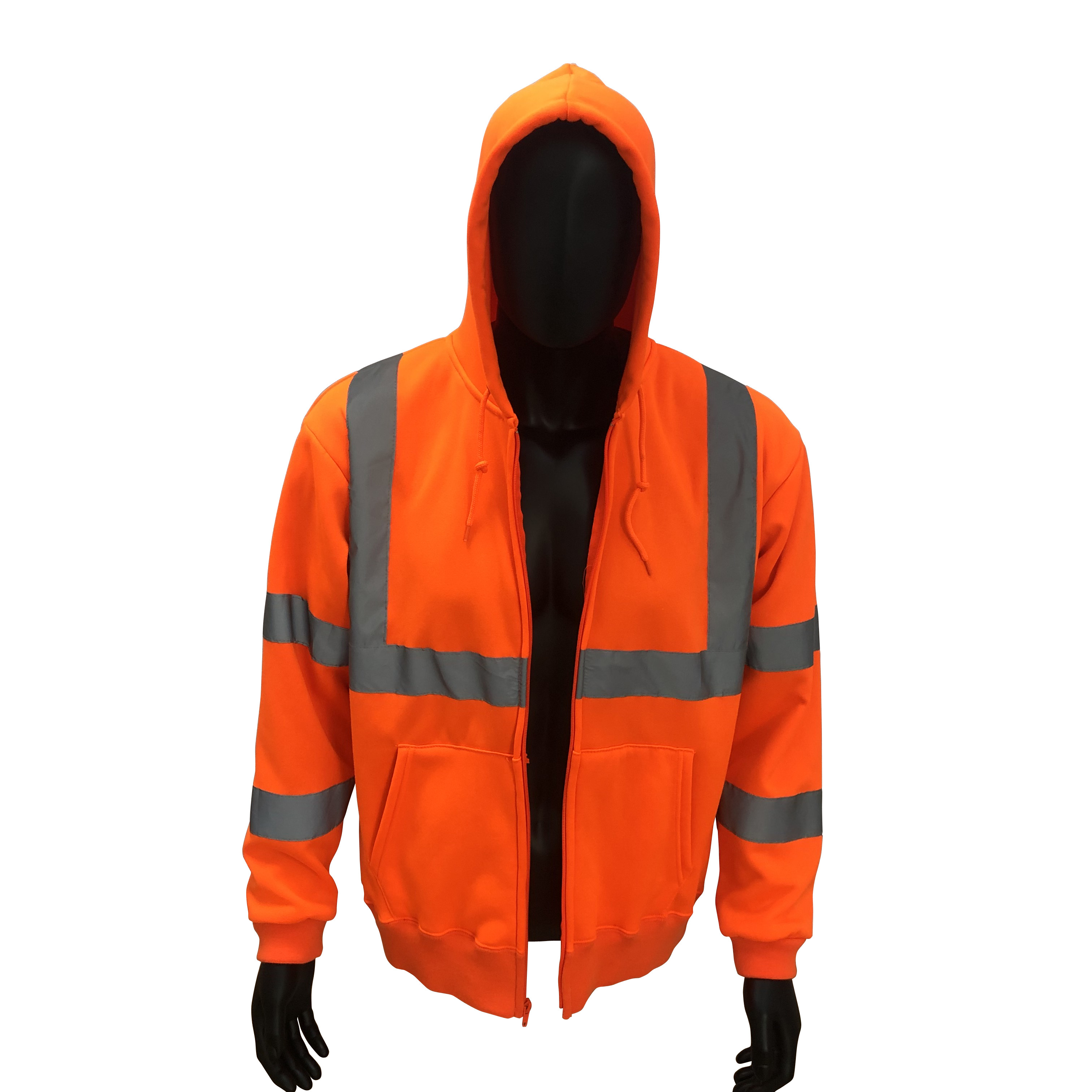 Mens High Visibility Reflective Workwear High Vis Jumper Reflective Saftey Clothing Workwear Construction Hi Viz Jacket