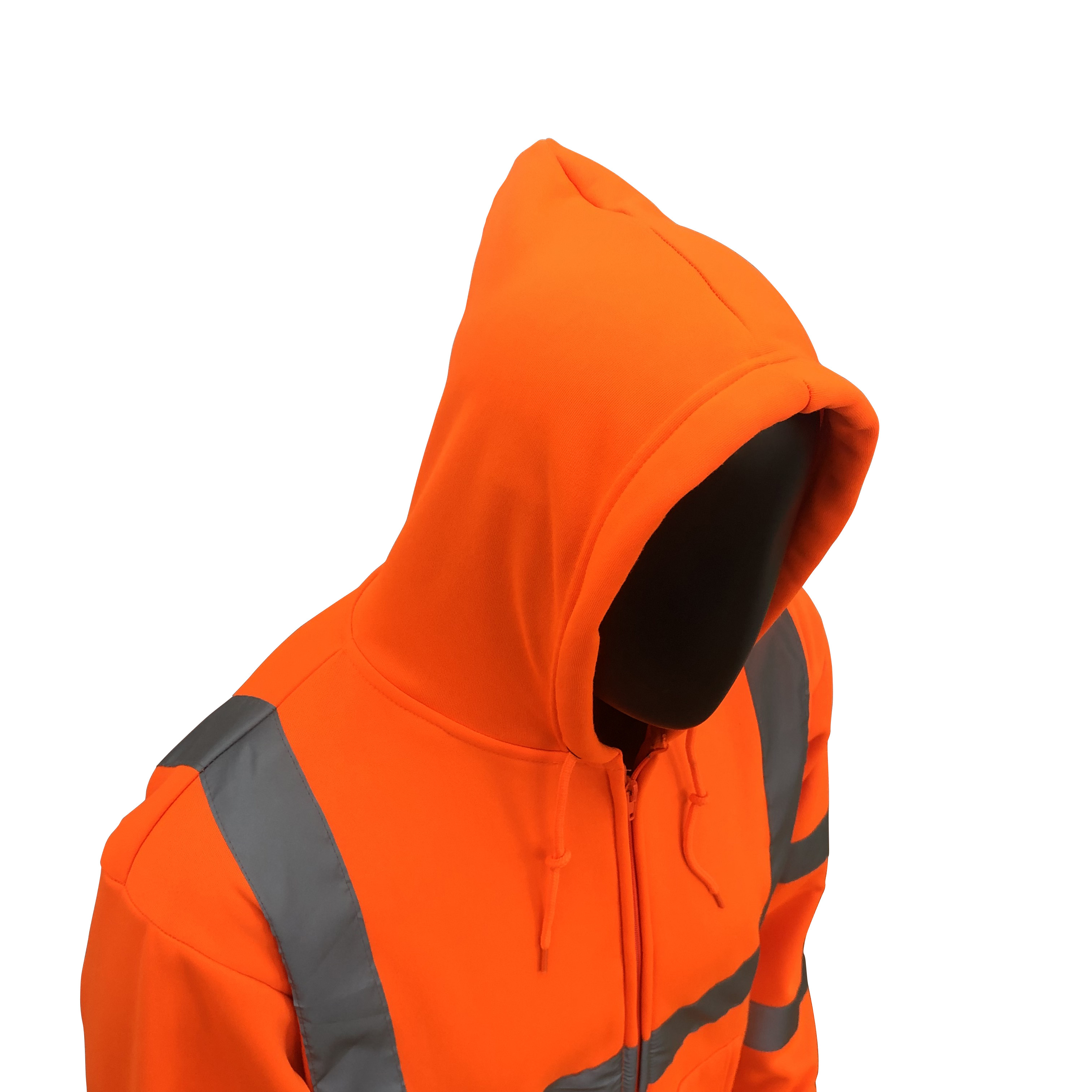 High Visibility Reflective Safety Clothing Wholesale Mens Anorak Padding Jacket With Hood 3M Reflective For Winter