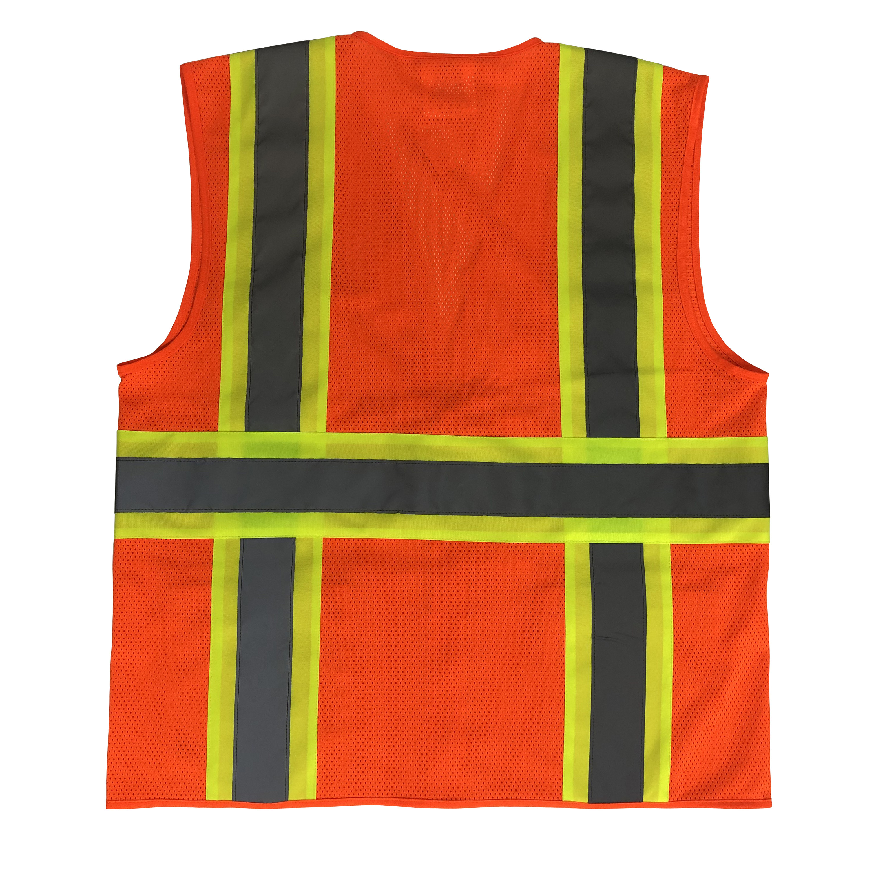 Reflective Saftey Clothing Mesh Polyester Fluorescent Yellow Vest Paramedic Safety Ves First Aid Vest