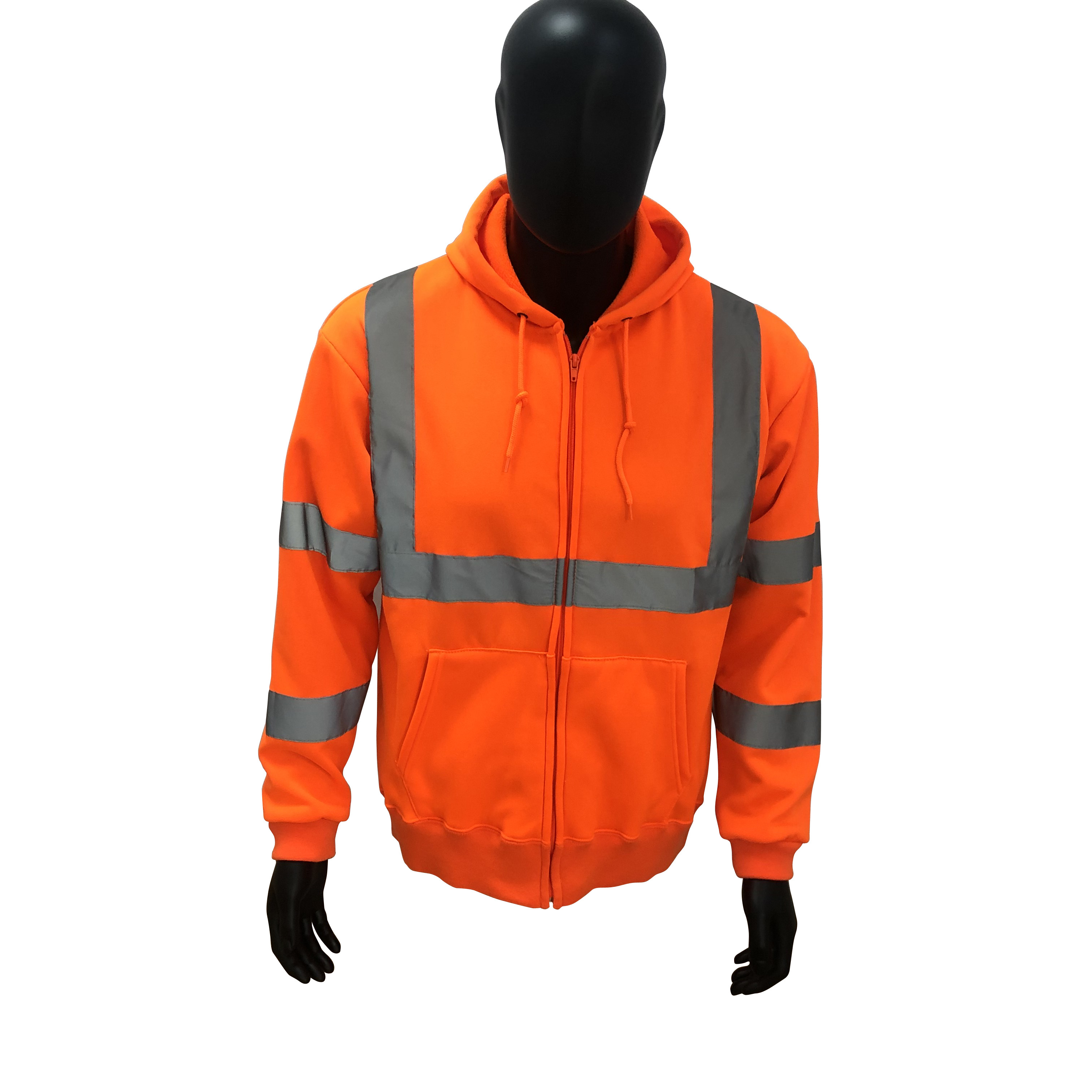 China Supply Hi Vis Saftey Hoodie High Visibility Safety Clothes Worker Reflective Safety Clothing