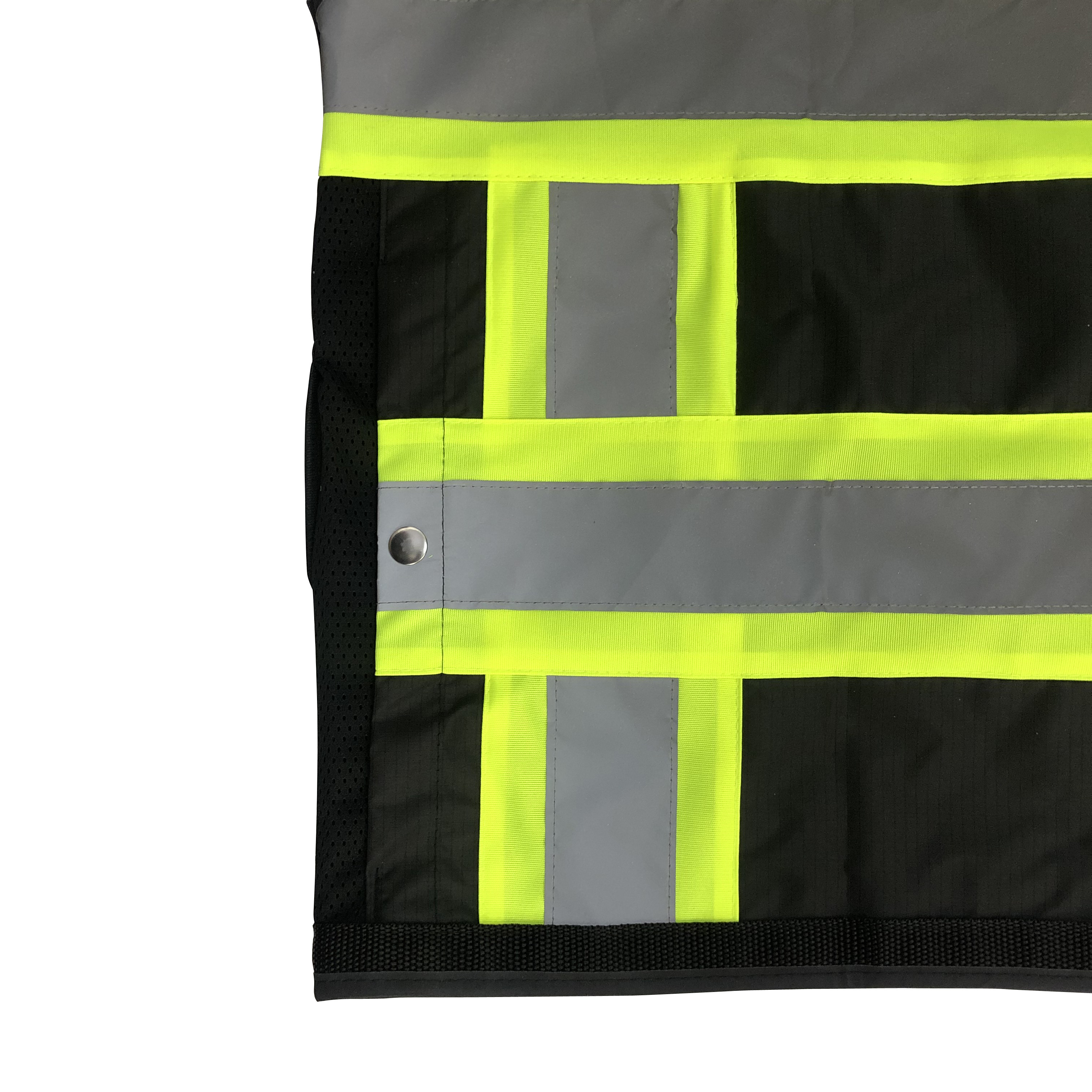 Reflective Safety Workwear Construction Tool Vest Security Reflective Strip Outside Running Safety Hi Vis Vest For Men