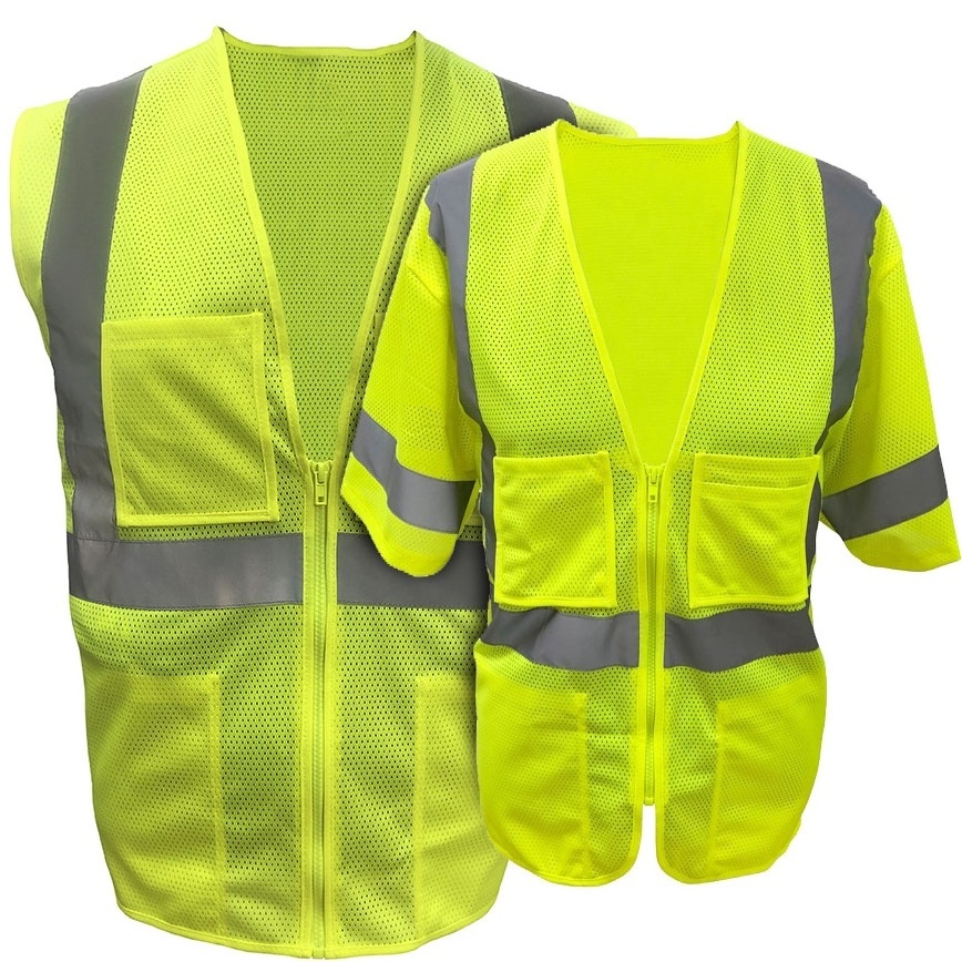 Engineer Safty Jackets Safety Vest Reflective 3 Colours Ansi Safety Reflective Vest