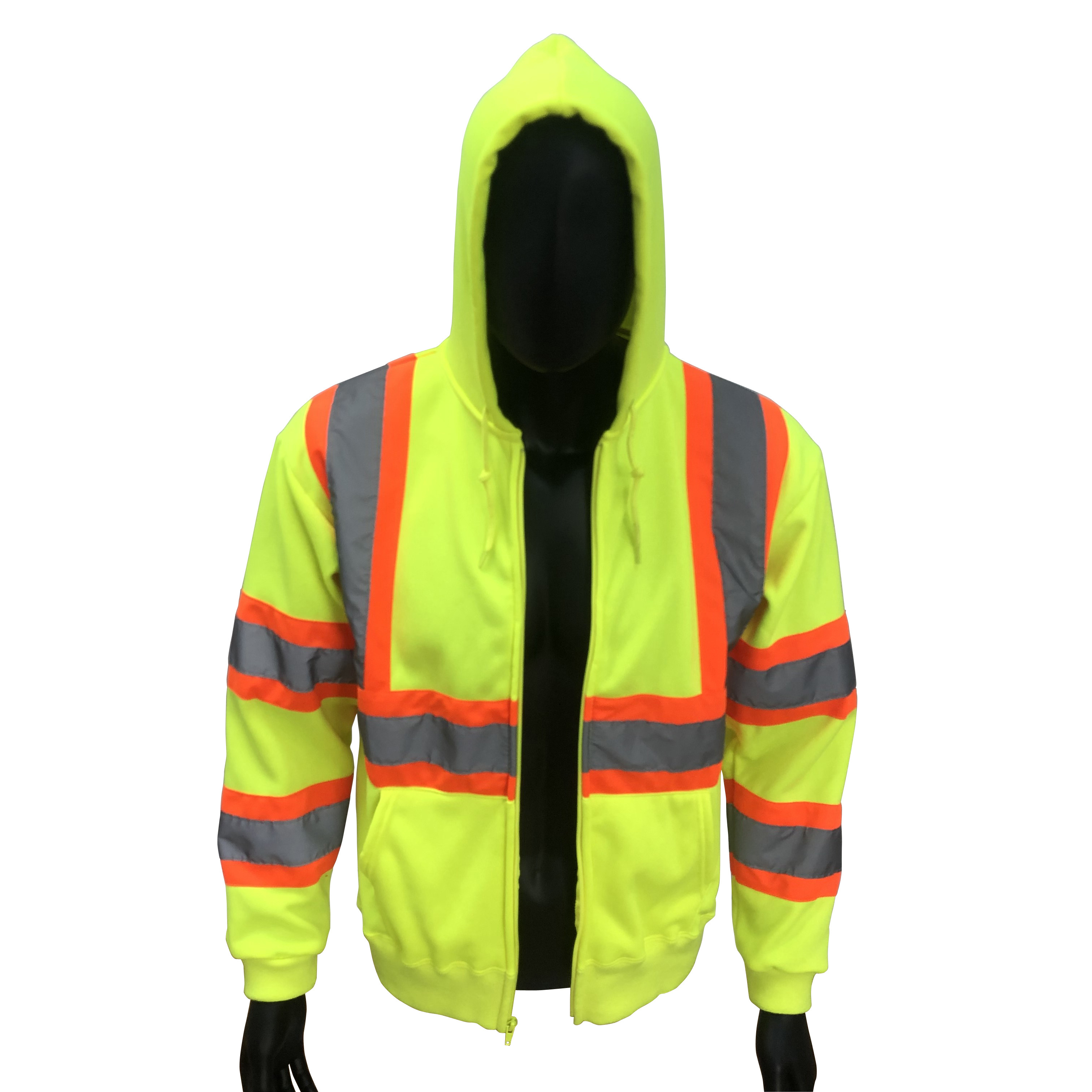 High Visibility Safety Mens Vest Jacket Print Logo Construction Security Mens Vest Jacket Reflective Workwear Jacket For Mens