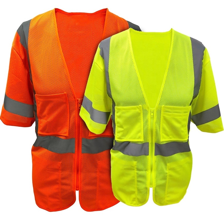 Engineer Safty Jackets Safety Vest Reflective 3 Colours Ansi Safety Reflective Vest