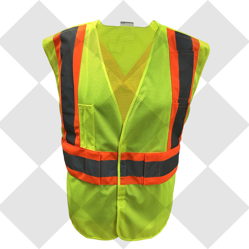 Multi Pockets Safety Vest High Visibility Class 3 Colorful Reflective Vest Man Construction Yellow Safety Vests