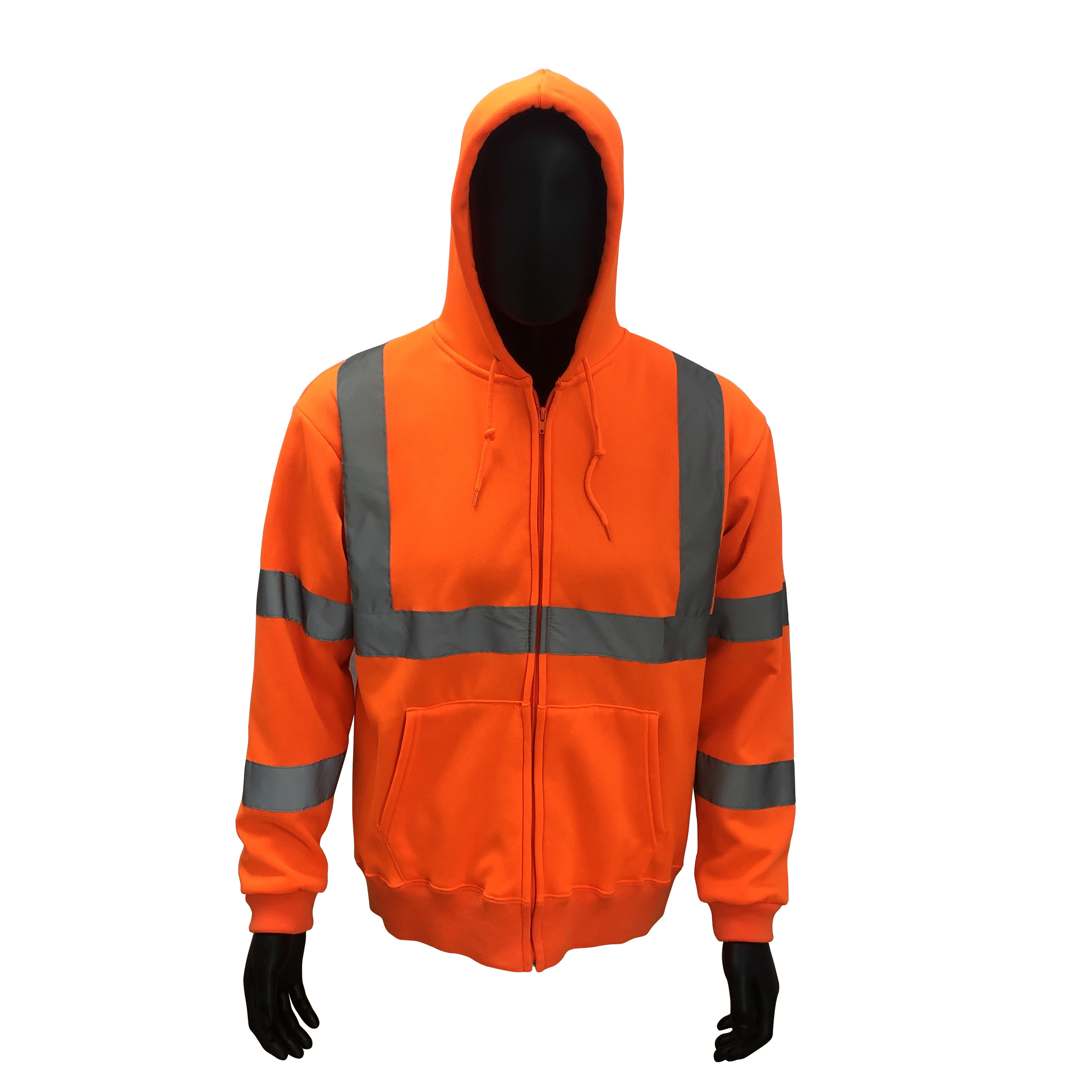 China Supply Hi Vis Saftey Hoodie High Visibility Safety Clothes Worker Reflective Safety Clothing