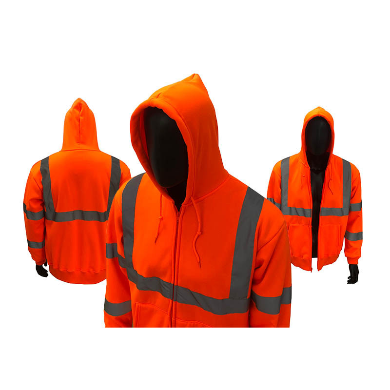 Direct Selling Hi Vis Press Vest Work Jacket Men Winter Reflective Construction Clothing