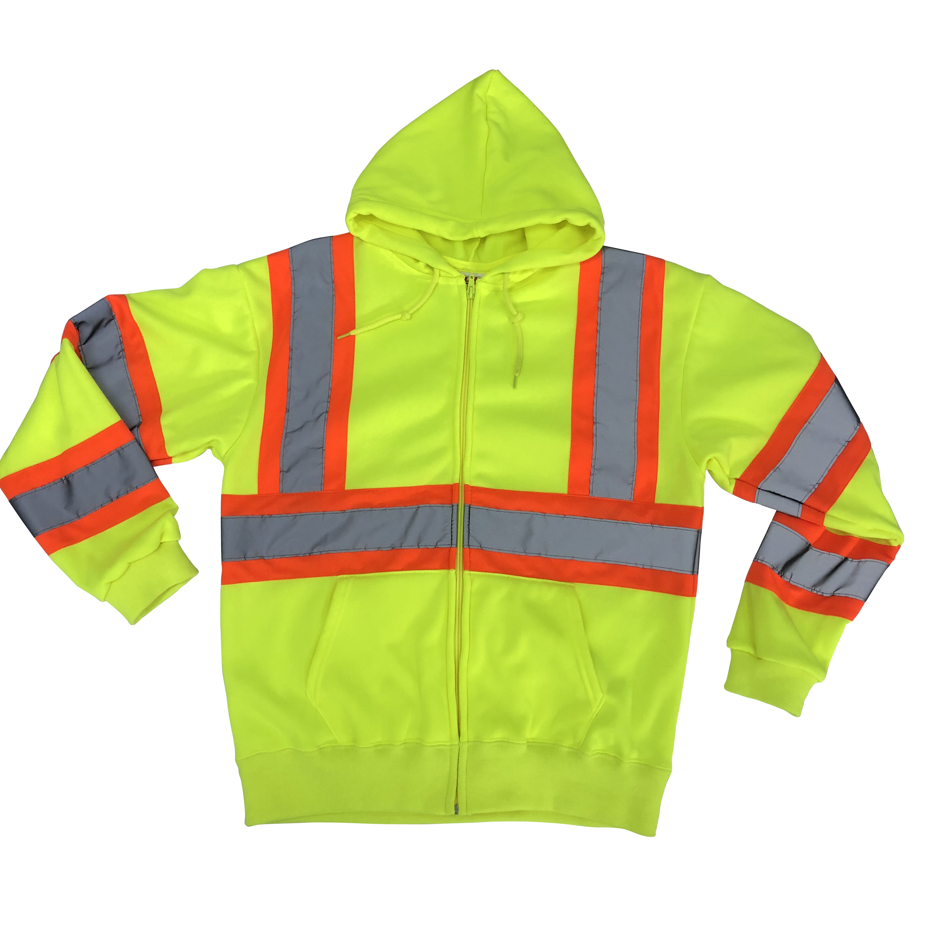 High Visibility Safety Mens Vest Jacket Print Logo Construction Security Mens Vest Jacket Reflective Workwear Jacket For Mens