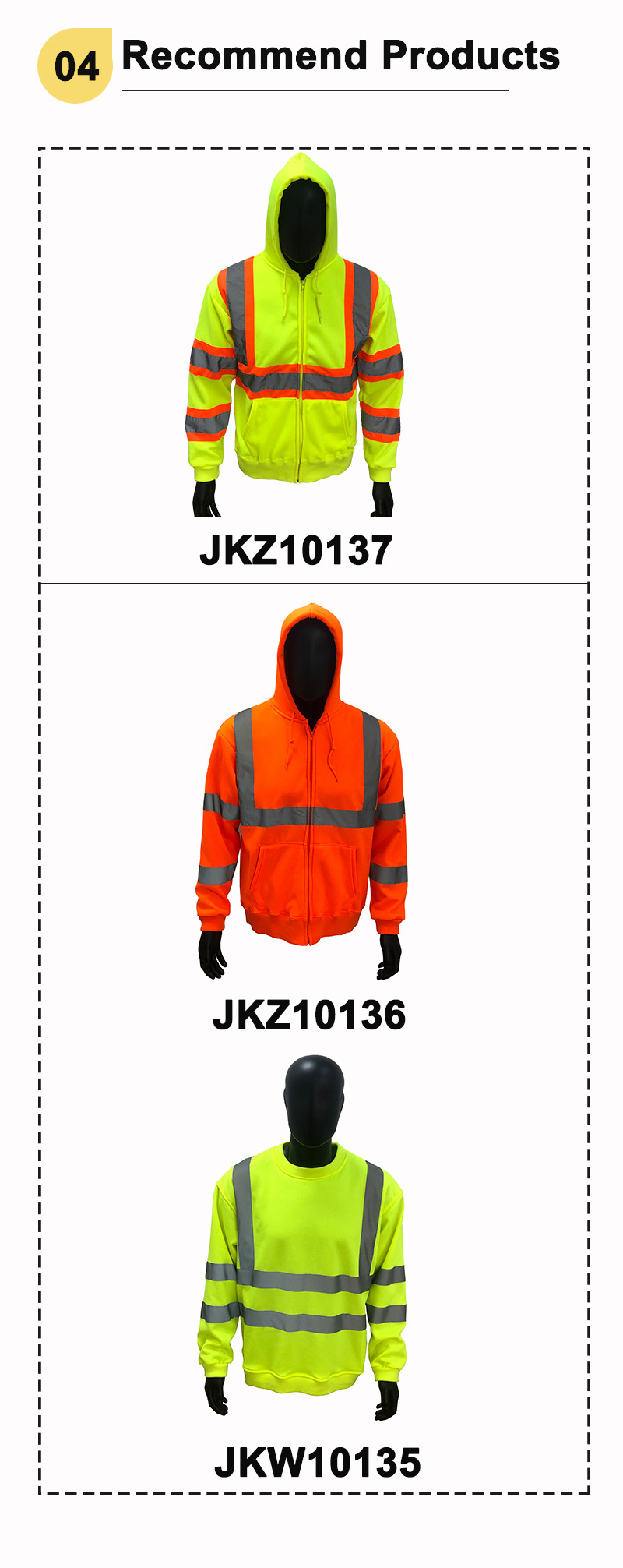 Mens High Visibility Reflective Workwear High Vis Jumper Reflective Saftey Clothing Workwear Construction Hi Viz Jacket