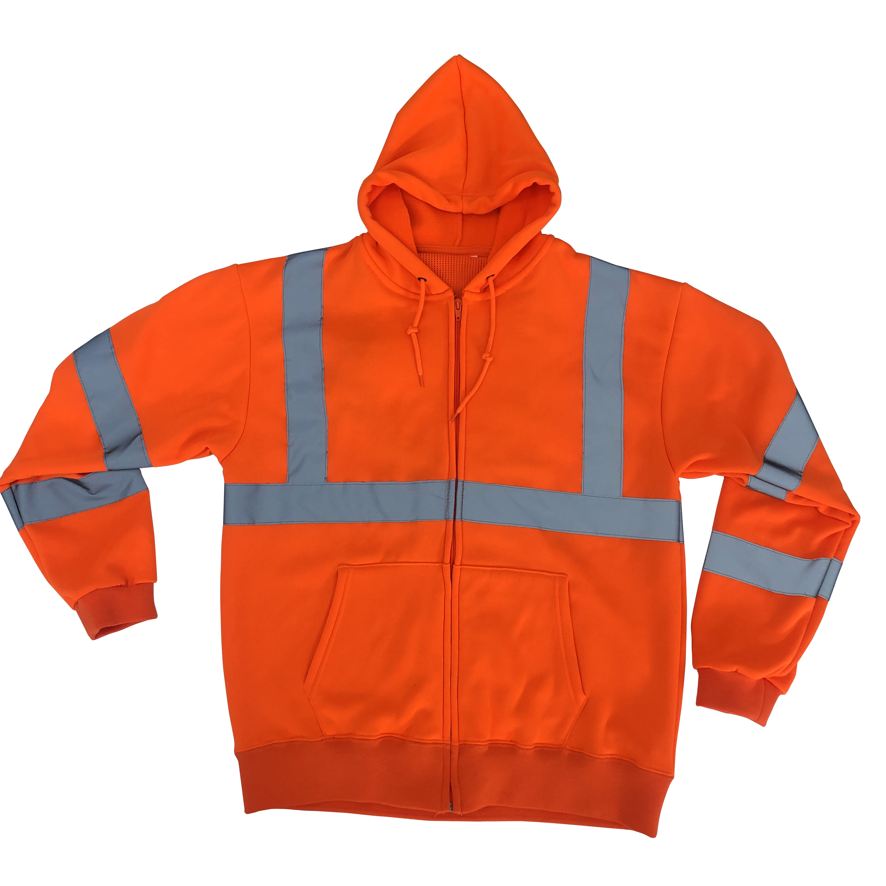 China Supply Hi Vis Saftey Hoodie High Visibility Safety Clothes Worker Reflective Safety Clothing