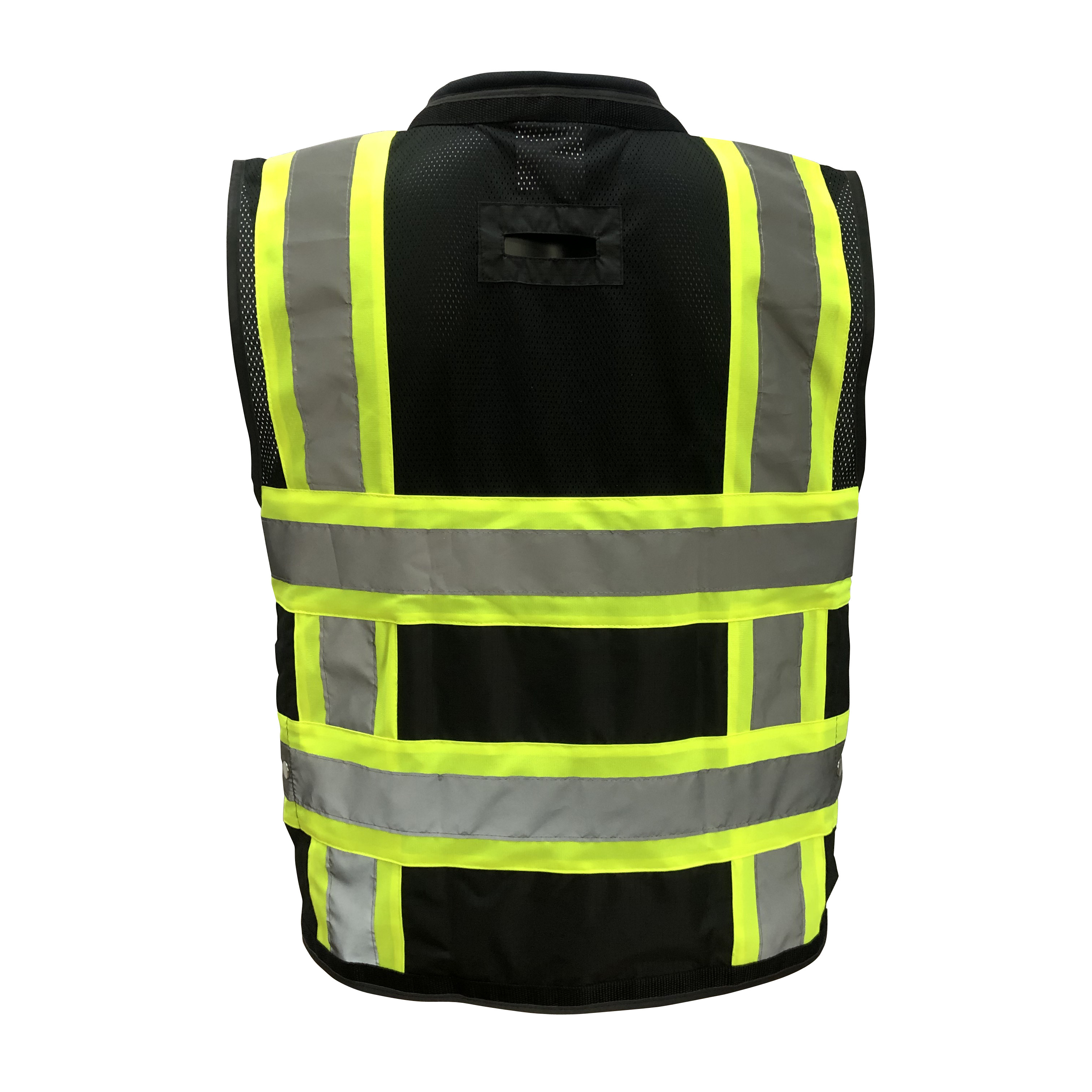 Reflective Safety Workwear Construction Tool Vest Security Reflective Strip Outside Running Safety Hi Vis Vest For Men