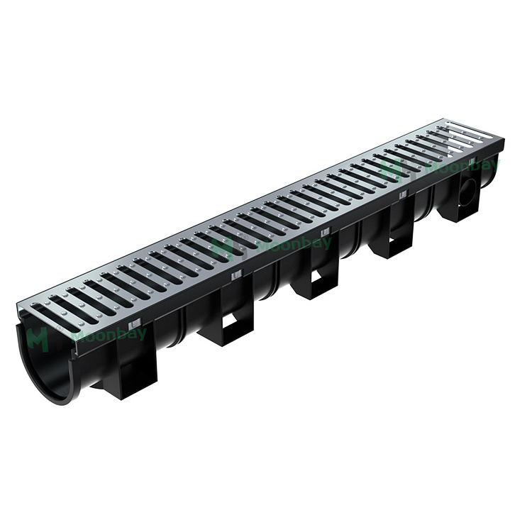 CE HDPE plastic outdoor water drain pool channel rainwater road drainage channel