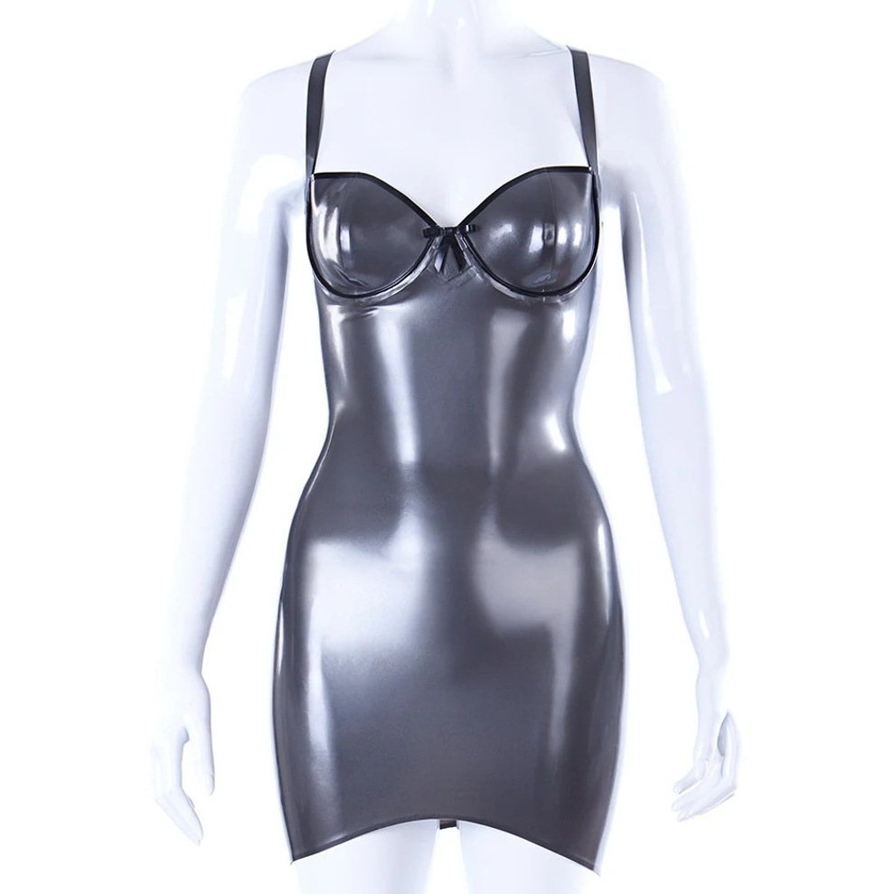 Gummi Latex Rubber Hooded Catsuit Bodysuit Full-Body Condom XS-XXL