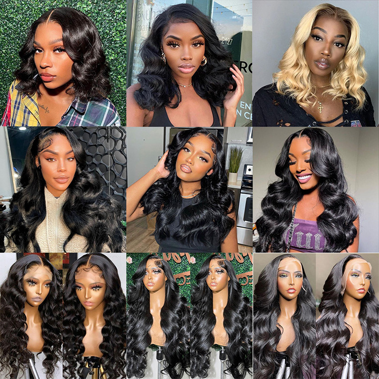 30 40 Inch 250 Density Raw Peruvian Hair Wig 360 Lace Frontal Wig 40 Inch Human Hair Full Lace Front Wig