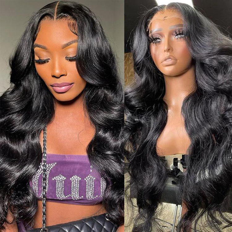 30 40 Inch 250 Density Raw Peruvian Hair Wig 360 Lace Frontal Wig 40 Inch Human Hair Full Lace Front Wig