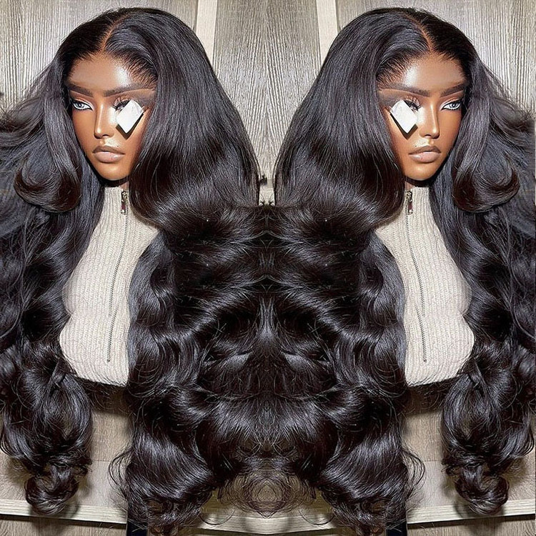 30 40 Inch 250 Density Raw Peruvian Hair Wig 360 Lace Frontal Wig 40 Inch Human Hair Full Lace Front Wig