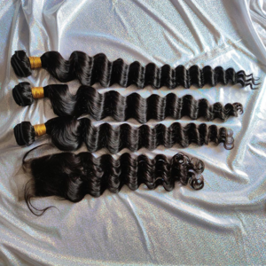 10A Mink Brazilian Virgin Hair 14A 100% Raw Hair Vendor Virgin Cuticle Aligned Body Wave Human Hair Bundles With Lace Closure