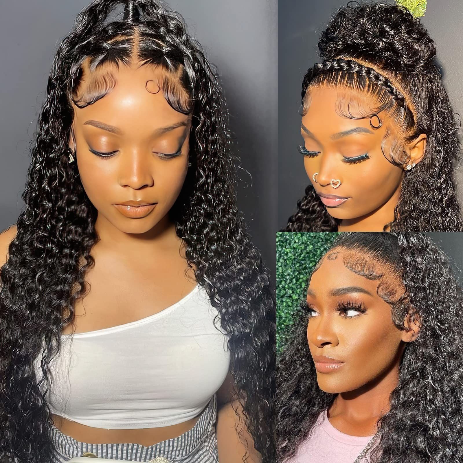 360 Water Wave Lace Front Wig Hd Wate Wave Lace Frontal Brazilian Wigs For Black Women Human Hair 13x4 13x6 Curly Human Hair Wig