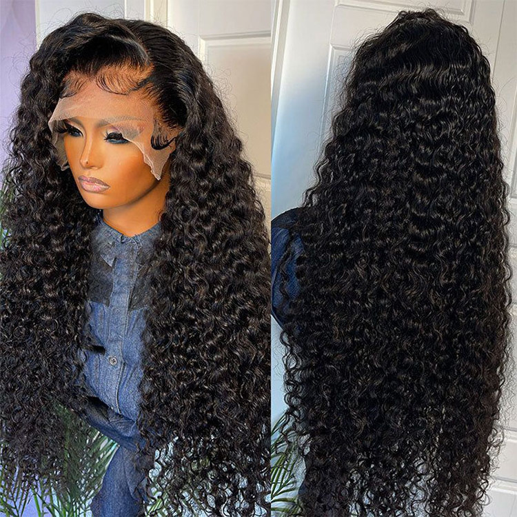 Pre Plucked Glueless Full Hd Lace Wig Swiss Hd Lace Front Water Wave Wig Human Hair Raw Vietnamese Hair Wig