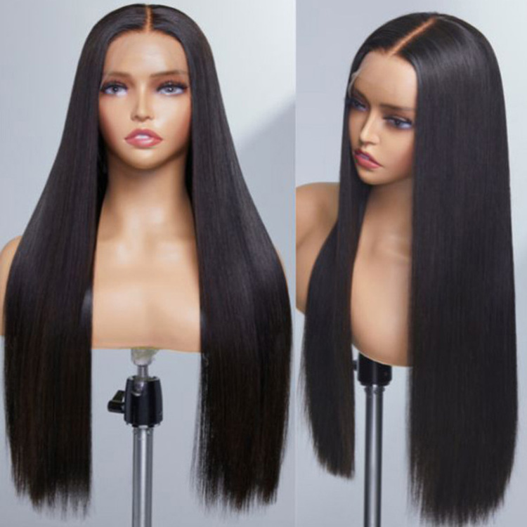 180% Density 30 40 Inch 13X4 13X6 Straight Pre Plucked Remy Virgin Human Hair Transparent Hd He Lace Frontal Wig