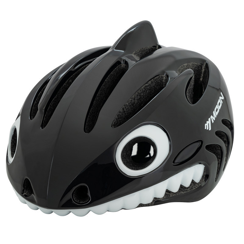 MOON New PC+EPS In-mould cute Animal cycling shark skateboard  Roller skating cuty lovely colorful  kids bike helmet