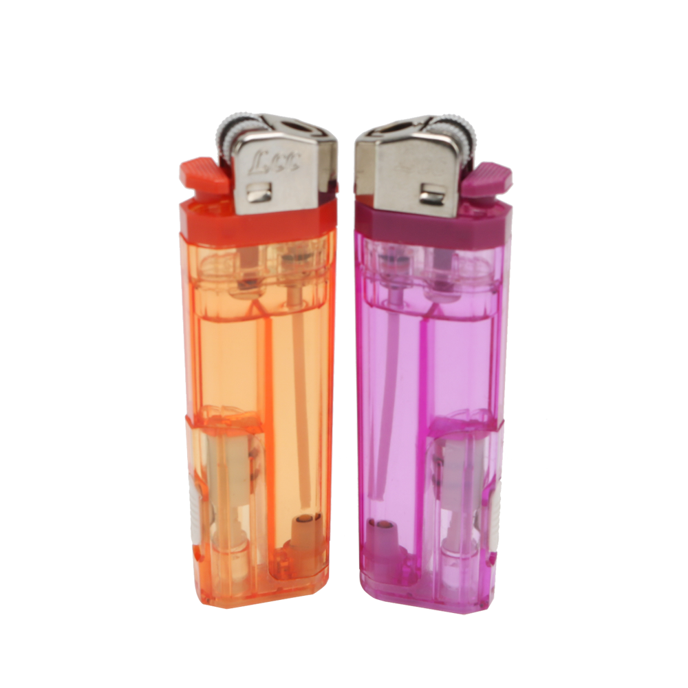 Custom Portable Led Lighters long lasting cigarette Lighters wholesale Filling gas flint lighter