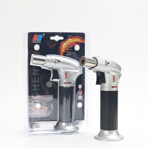 wholesale flame jet torch lighter gas refillable cigar butane torch lighter No gas consignment