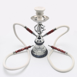 custom designer hubbly bubbly chicha 2 hose hookah set sheesha new glass hookah shisha wholesale gravity hookah