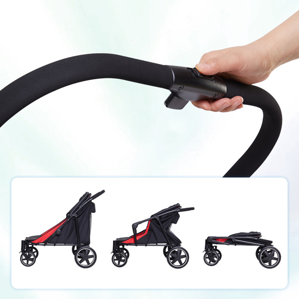 2 colors 4 Wheels Pet Dog Stroller foldable portable cat pet carrier wholesale pet stroller dog cart trolley