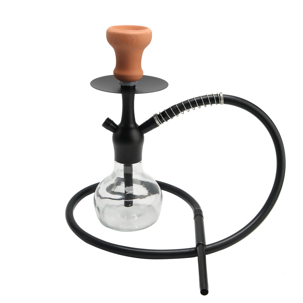 smoking hookah shisha set chicha complet wholesalers hookah cup glass hookah set with portable bag