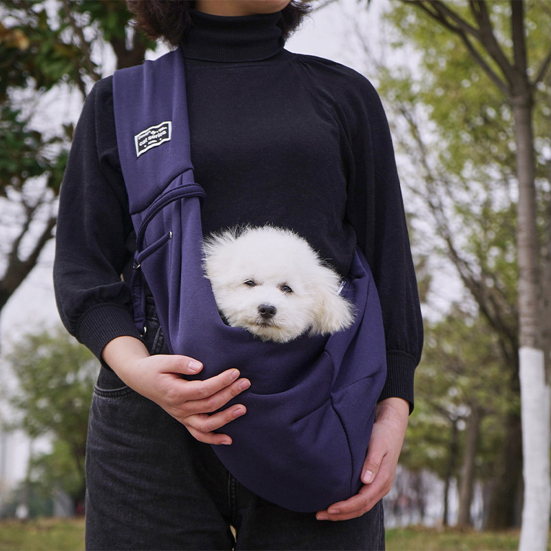 Wholesale pet crossbody bag Shoulder straps widened 11colors Cat Outing Backpack Polyester Pet dog crossbody bag