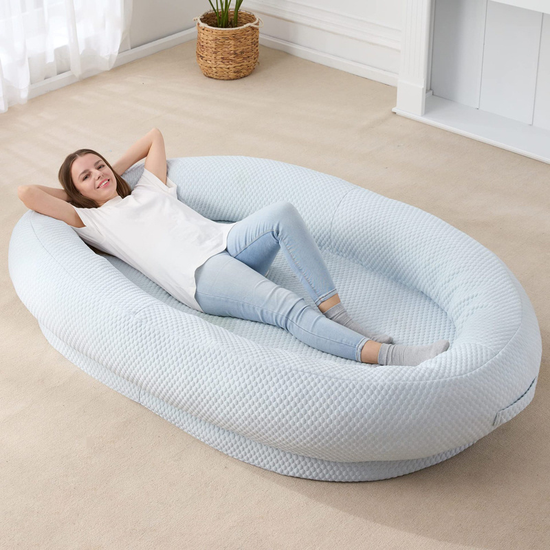 large human dog bed foam plush round luxury pet dog bed house wholesale washable dog mat design pet sofa bed