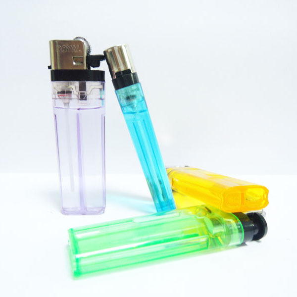 transparent disposable flint stone lighter