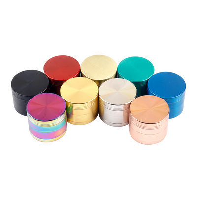 50mm Wholesale high quality Zinc alloy colorful Grinder herb metal tobacco herb Grinder