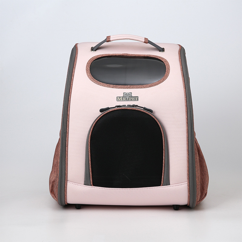 Foldable cat bag out portable breathable pet bag wholesale shoulder dog backpack carrying large capacity