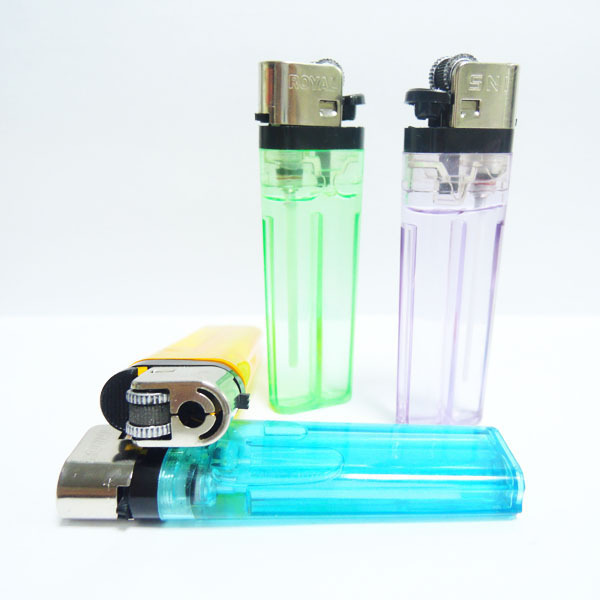 transparent disposable flint stone lighter