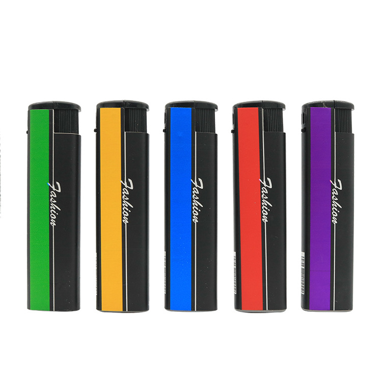 Cheap promotional electronic lighter wrap windproof lighters