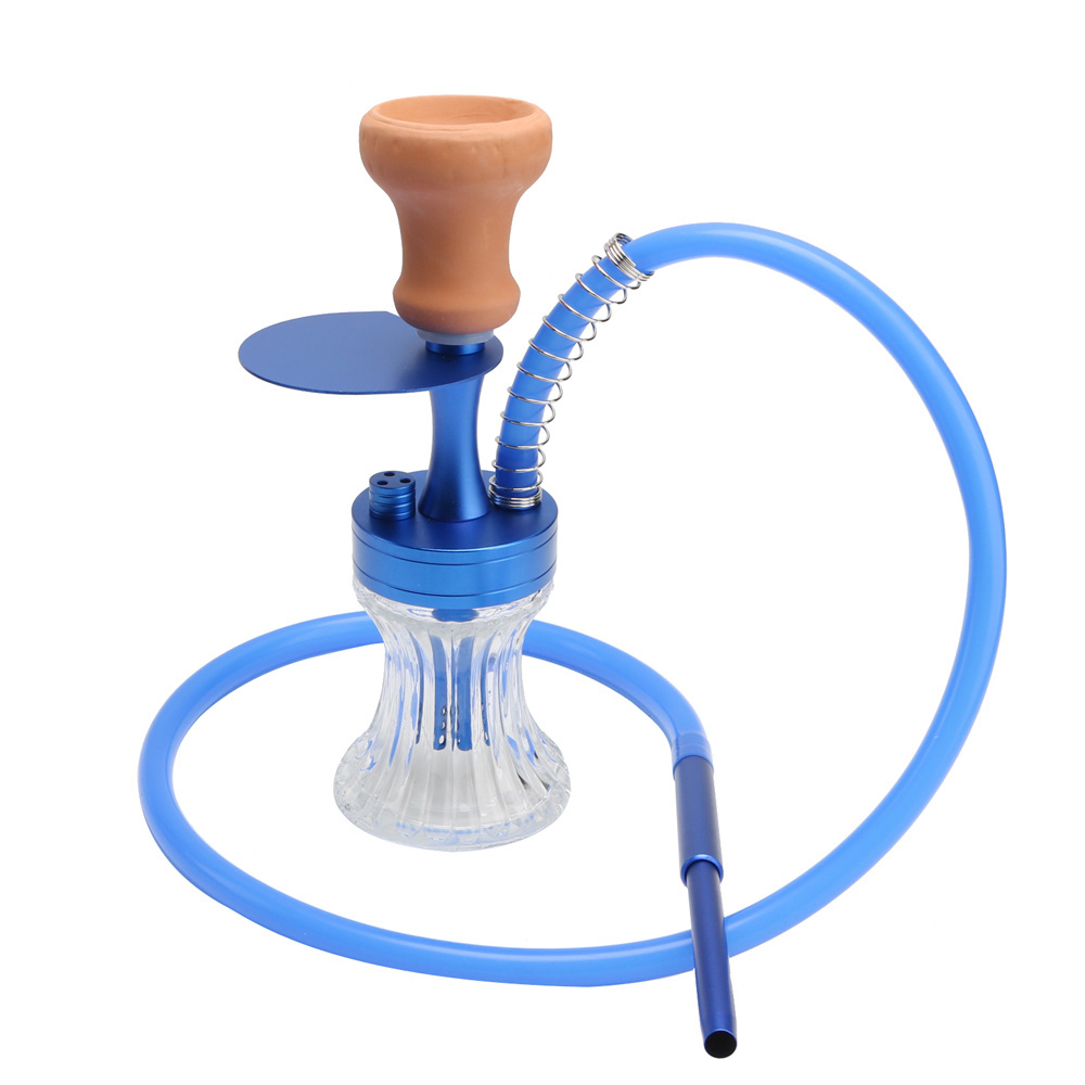 narguil sheesha carry mini hookah metal shisha travel hookah aluminium alloy shisha custom chicha glass hookah with bag