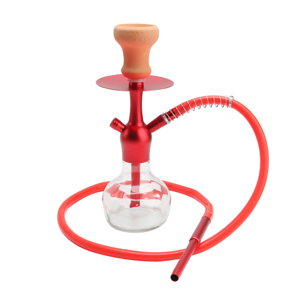 smoking hookah shisha set chicha complet wholesalers hookah cup glass hookah set with portable bag