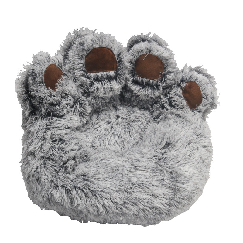 7 size bear paw long hair dog bed wholesale pet dog bed luxury pet blankets dog cushion cat sofa