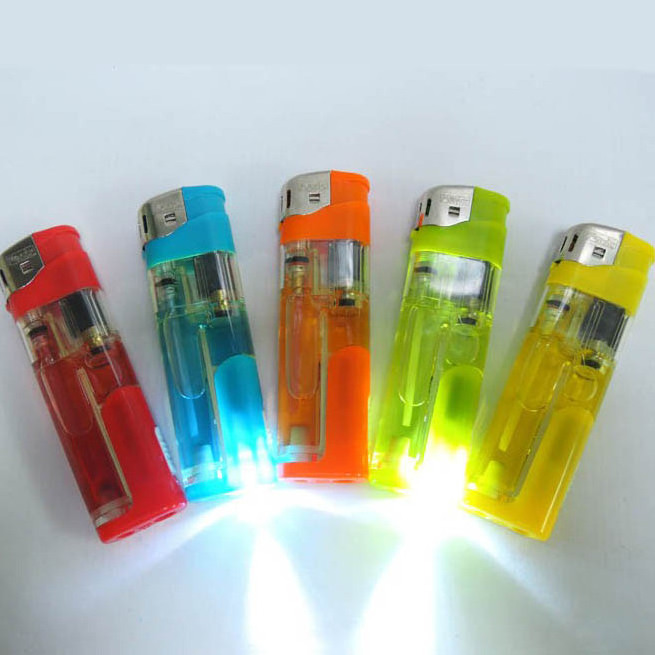 cheap kerosene lighter LED light cigarette lighter Refillable gas lighters smoking accessories