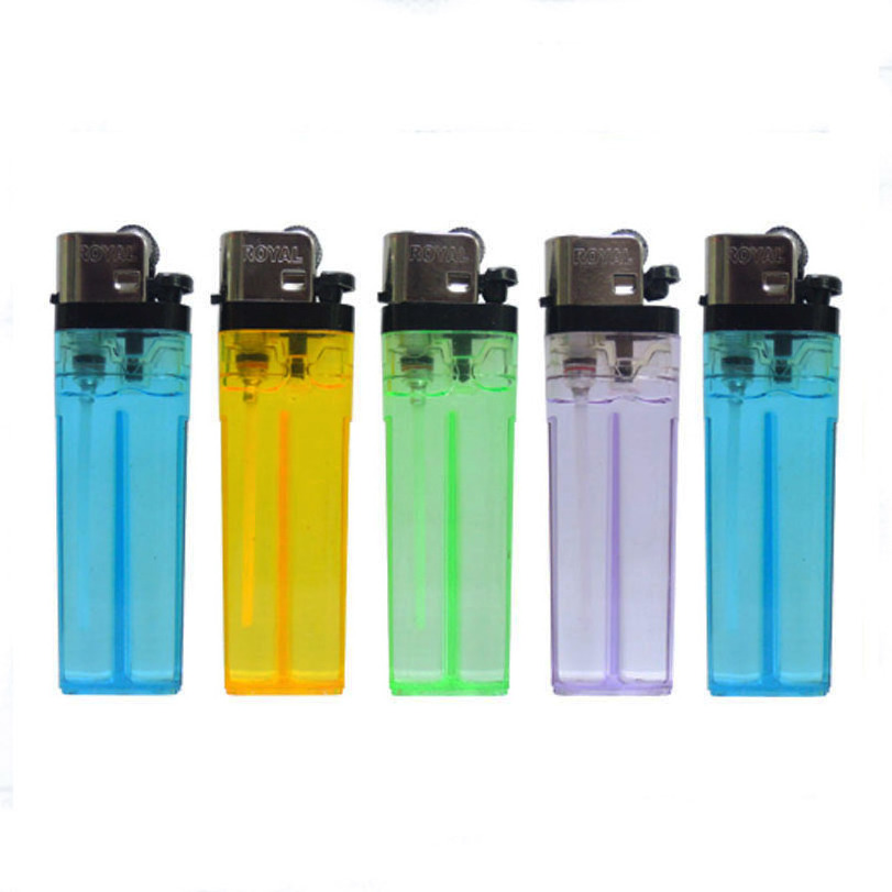 transparent disposable flint stone lighter