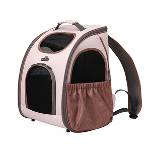 Foldable cat bag out portable breathable pet bag wholesale shoulder dog backpack carrying large capacity