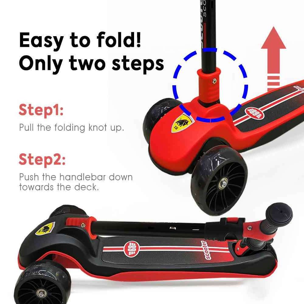 children scooter luggage kids aluminum scooter, baby mini scooter with seat price, double pedal kick swing scooter for kid